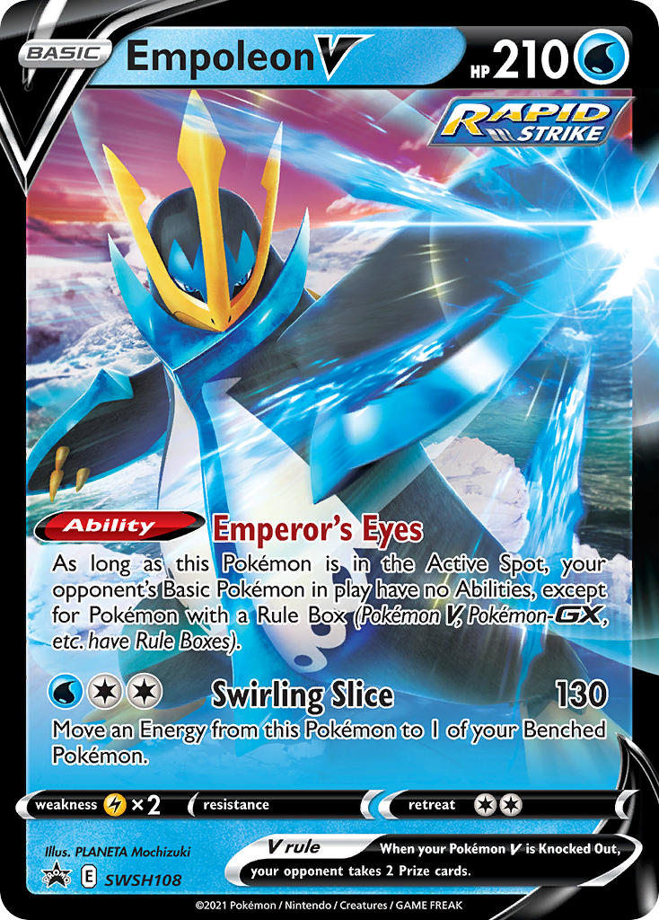 Empoleon V (SWSH108) [Sword & Shield: Black Star Promos] | The Time Vault CA