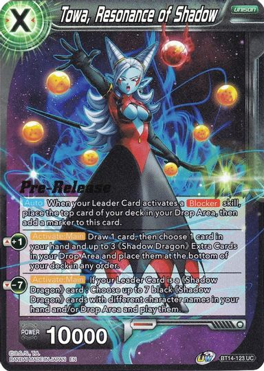 Towa, Resonance of Shadow (BT14-123) [Cross Spirits Prerelease Promos] | The Time Vault CA