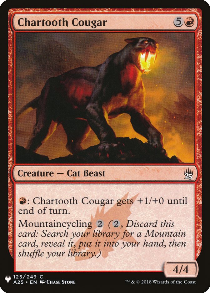 Chartooth Cougar [Mystery Booster] | The Time Vault CA