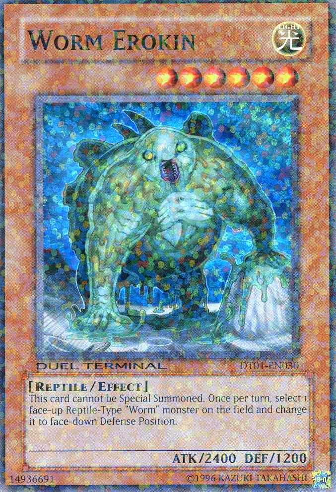 Worm Erokin [DT01-EN030] Super Rare | The Time Vault CA