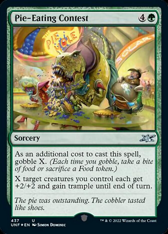 Pie-Eating Contest (Galaxy Foil) [Unfinity] | The Time Vault CA