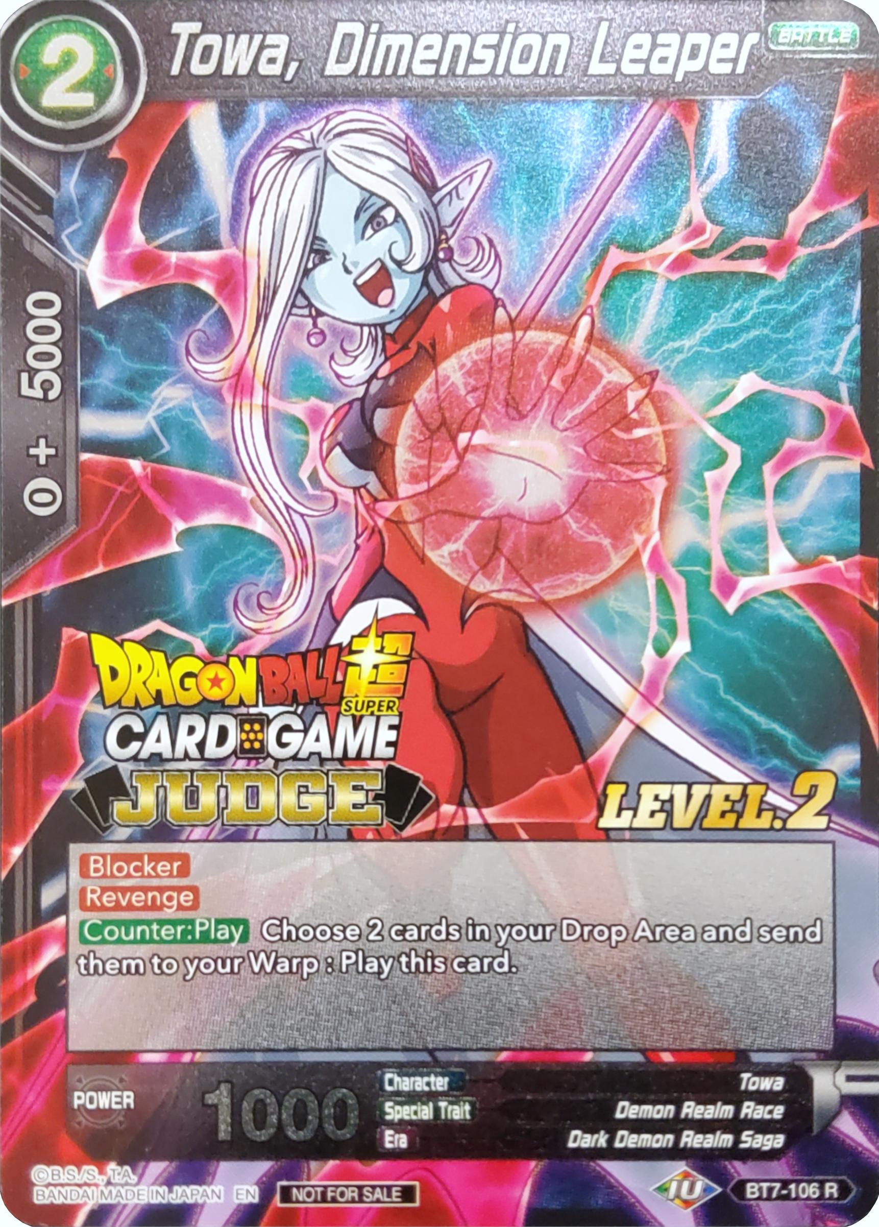 Towa, Dimension Leaper (Level 2) (BT7-106) [Judge Promotion Cards] | The Time Vault CA