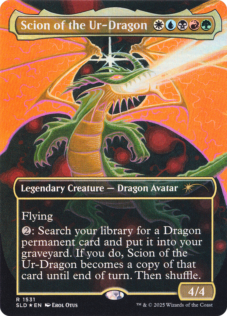 Scion of the Ur-Dragon (Rainbow Foil) [Secret Lair Drop Series] | The Time Vault CA