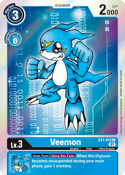 Veemon [EX1-013] [Classic Collection] | The Time Vault CA