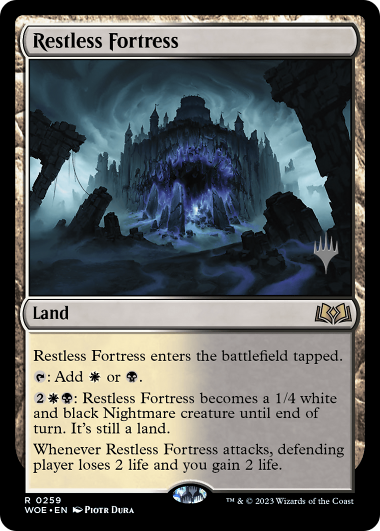 Restless Fortress (Promo Pack) [Wilds of Eldraine Promos] | The Time Vault CA