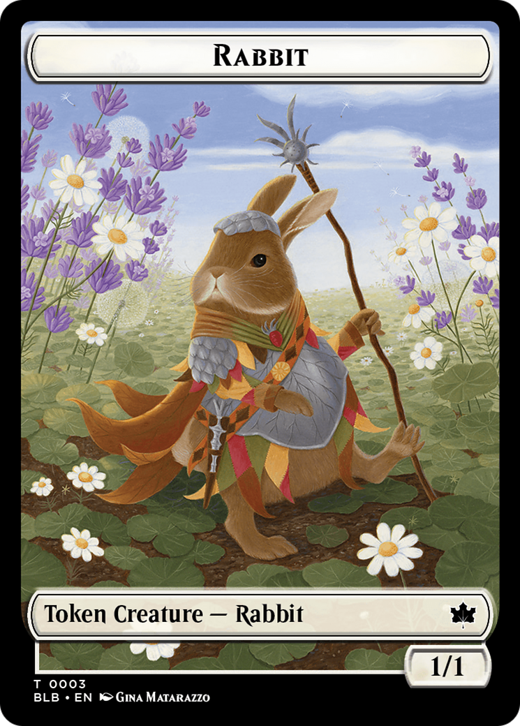 Rabbit // Poison Counter Double-Sided Token [Bloomburrow Commander Tokens] | The Time Vault CA