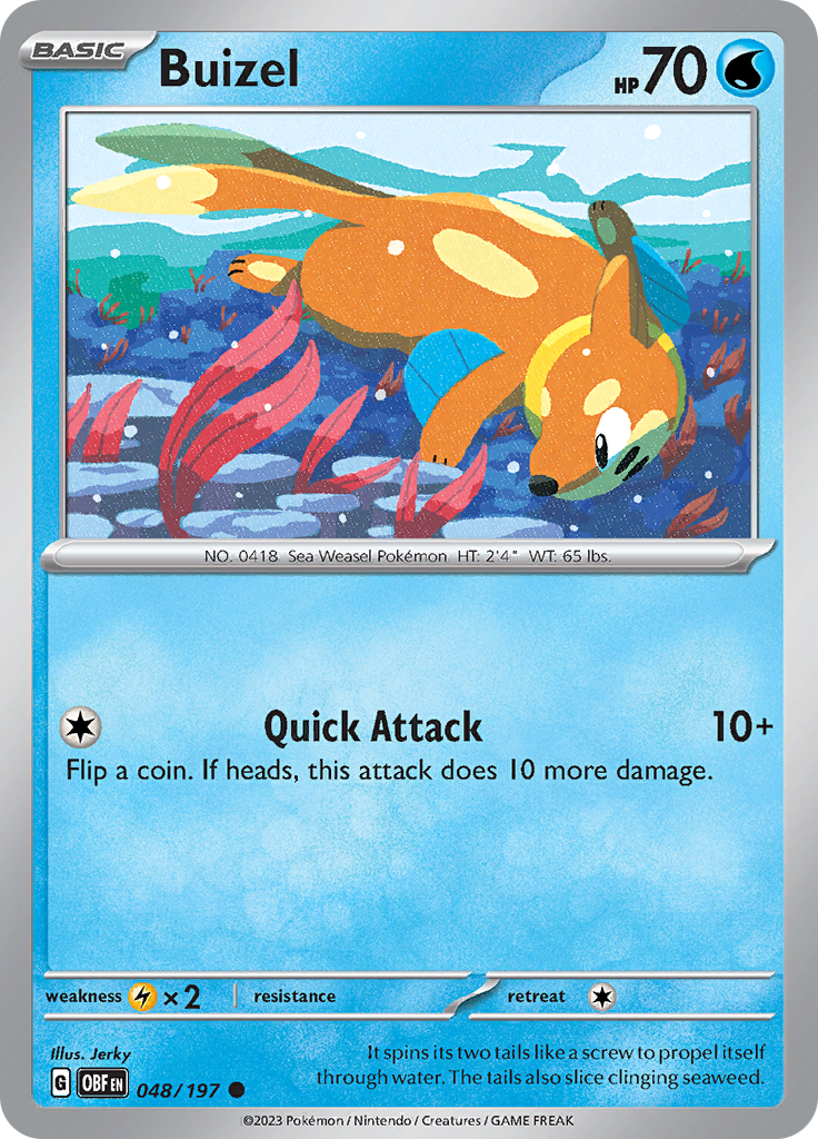 Buizel (048/197) [Scarlet & Violet: Obsidian Flames] | The Time Vault CA