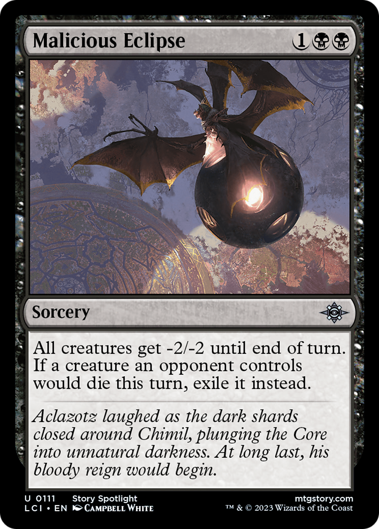 Malicious Eclipse [The Lost Caverns of Ixalan] | The Time Vault CA
