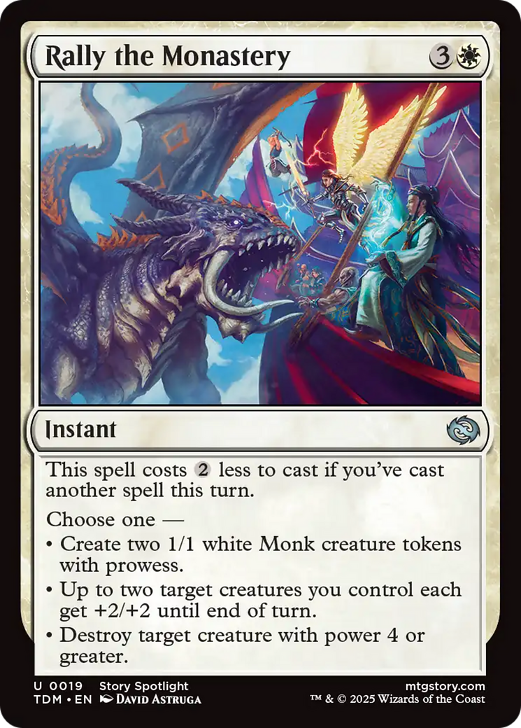 Rally the Monastery [Tarkir: Dragonstorm] | The Time Vault CA