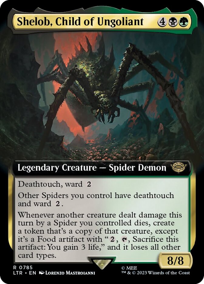 Shelob, Child of Ungoliant (Extended Art) (Surge Foil) [The Lord of the Rings: Tales of Middle-Earth] | The Time Vault CA