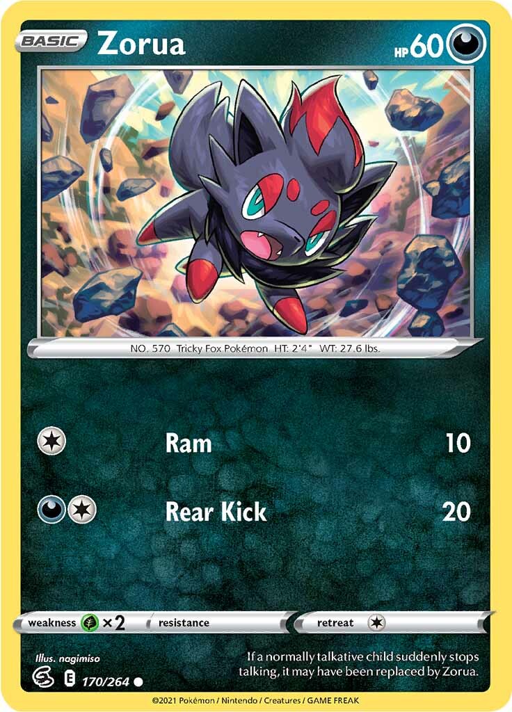 Zorua (170/264) [Sword & Shield: Fusion Strike] | The Time Vault CA