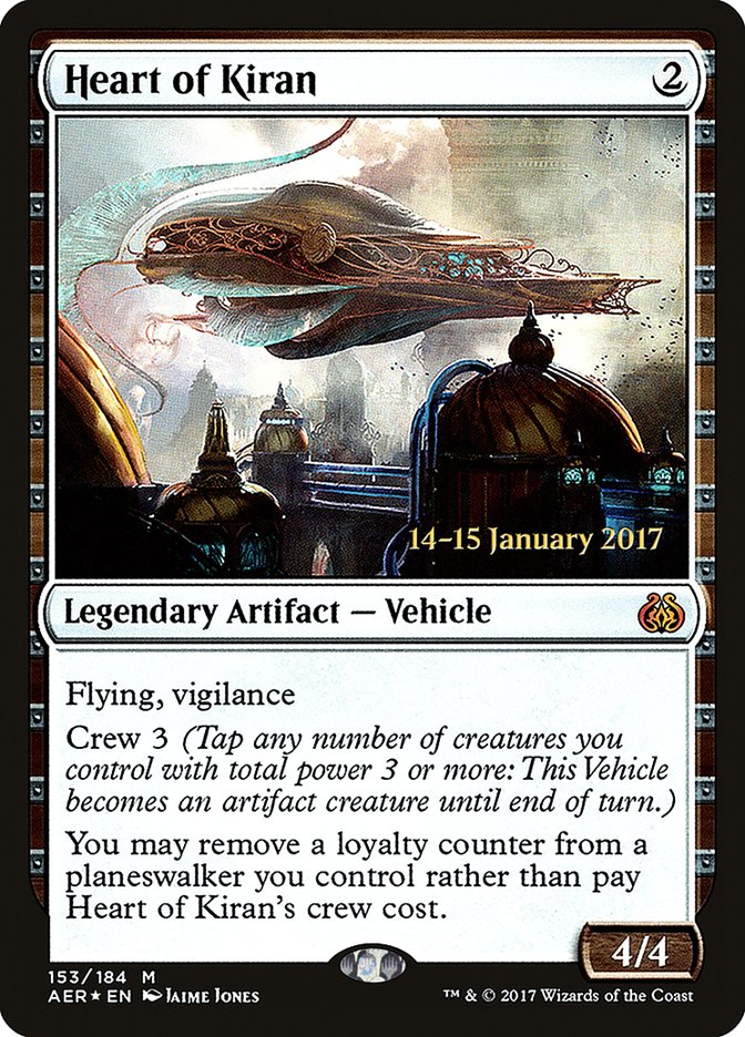 Heart of Kiran [Aether Revolt Prerelease Promos] | The Time Vault CA