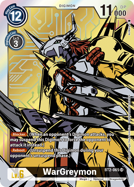 WarGreymon [BT2-065] (Alternate Art) [Release Special Booster Ver.1.0] | The Time Vault CA