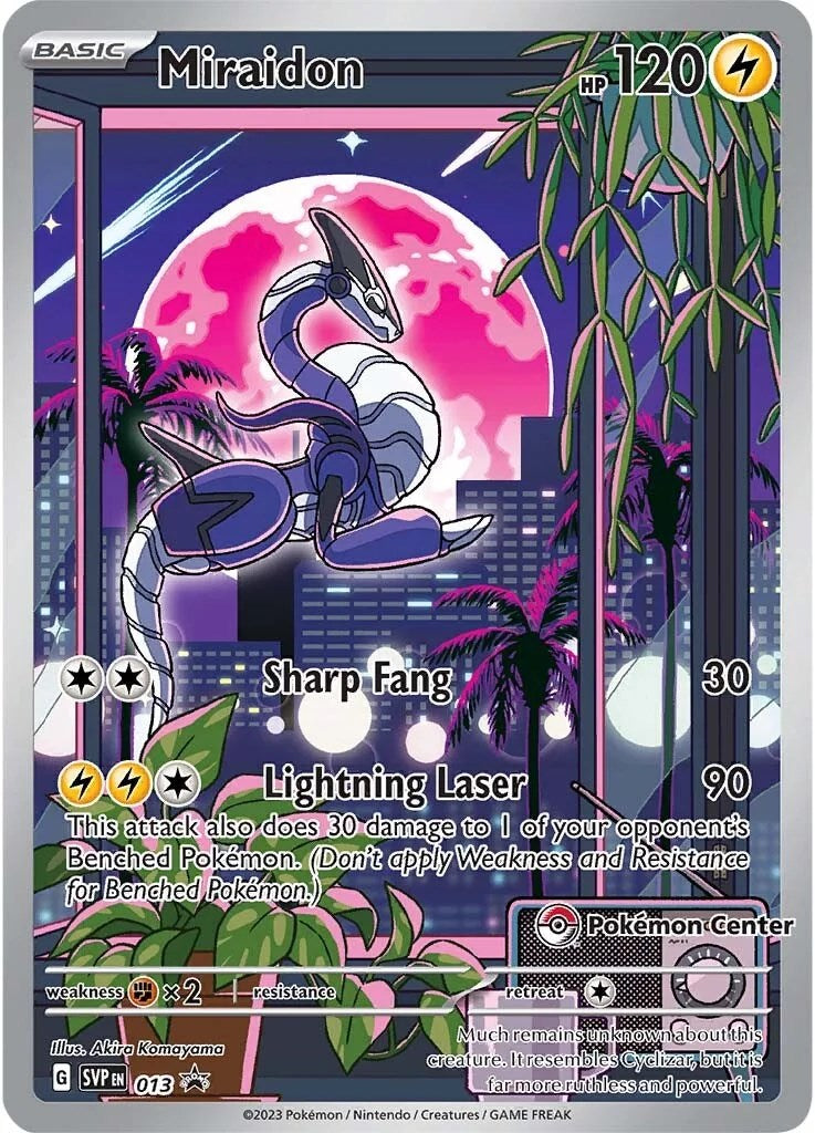 Miraidon (013) (Pokemon Center Exclusive) [Scarlet & Violet: Black Star Promos] | The Time Vault CA