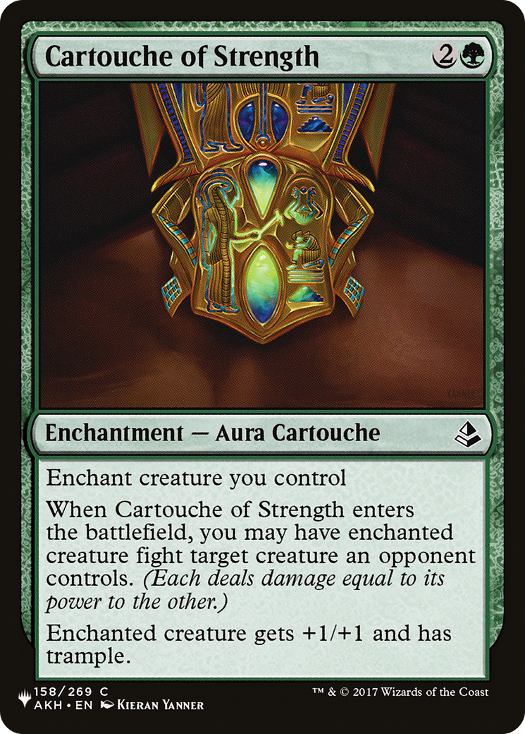 Cartouche of Strength [The List] | The Time Vault CA