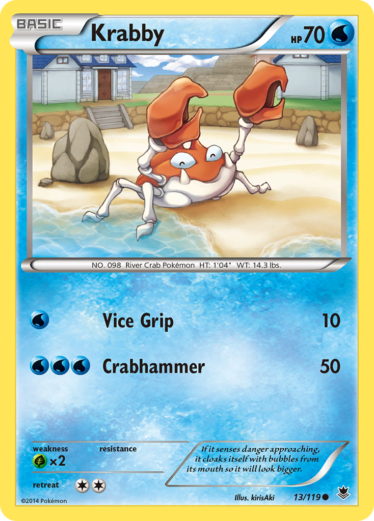Krabby (13/119) [XY: Phantom Forces] | The Time Vault CA