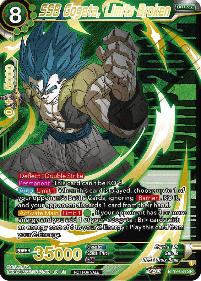 SSB Gogeta, Limits Broken (Championship 2022) (BT19-084) [Promotion Cards] | The Time Vault CA