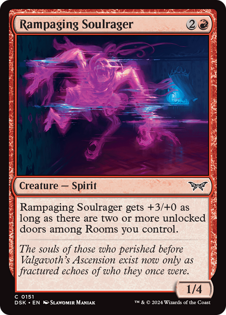 Rampaging Soulrager [Duskmourn: House of Horror] | The Time Vault CA