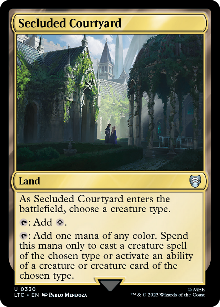 Secluded Courtyard [The Lord of the Rings: Tales of Middle-Earth Commander] | The Time Vault CA