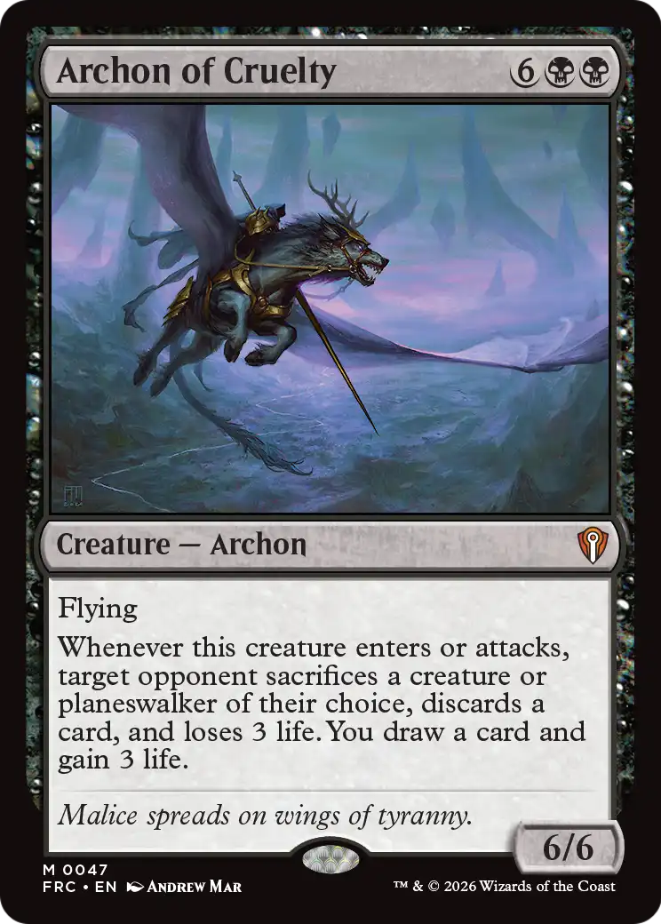 Archon of Cruelty [Reality Fracture Commander] | The Time Vault CA
