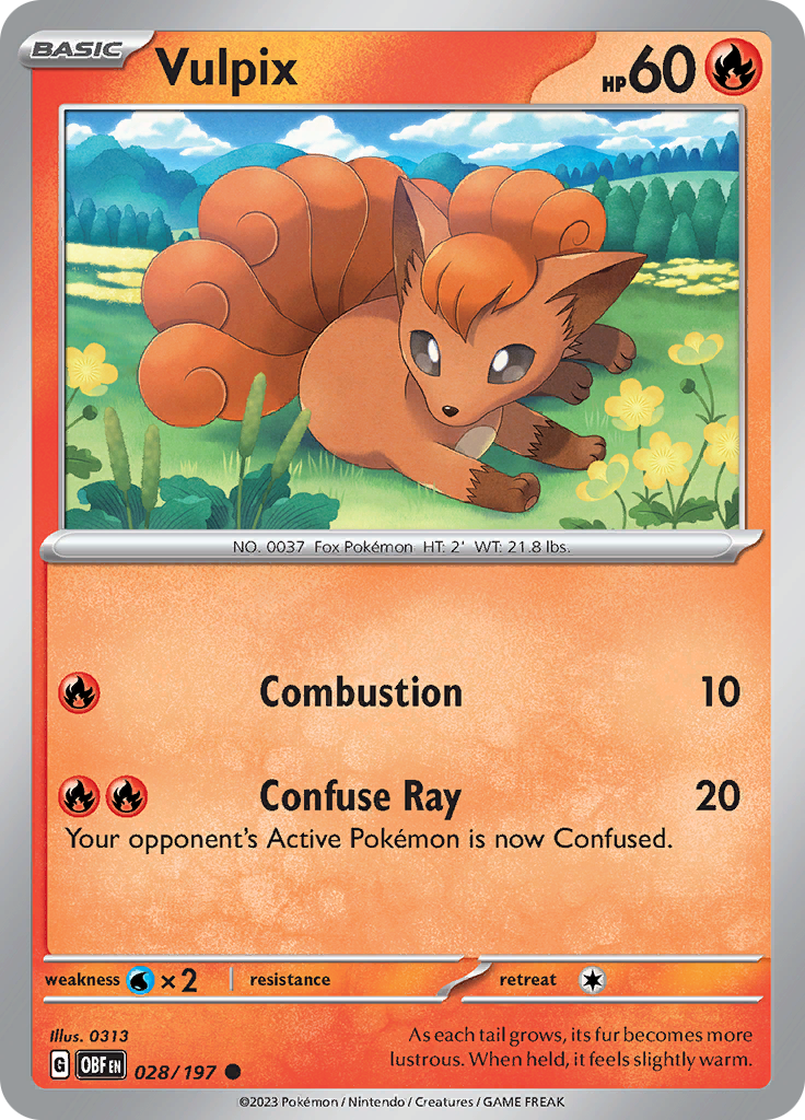 Vulpix (028/197) [Scarlet & Violet: Obsidian Flames] | The Time Vault CA