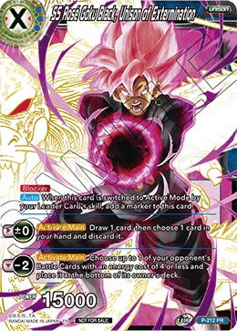 SS Rose Goku Black, Unison of Extermination (Gold Stamped) (P-212) [Promotion Cards] | The Time Vault CA