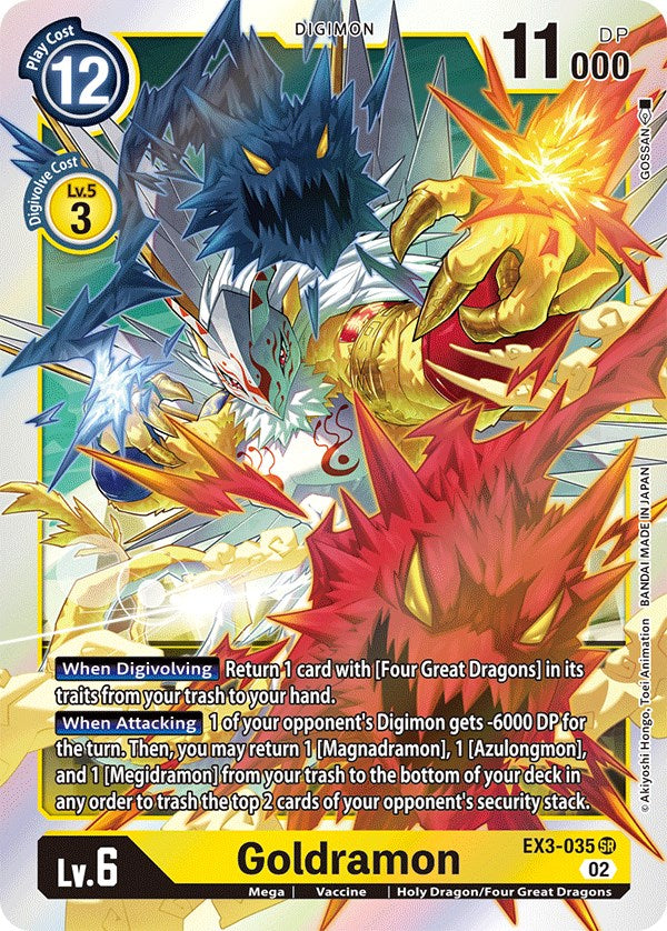 Goldramon [EX3-035] [Draconic Roar] | The Time Vault CA