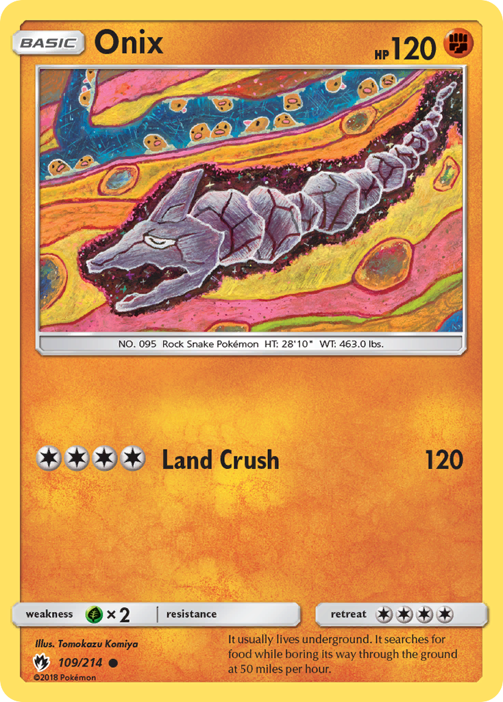 Onix (109/214) [Sun & Moon: Lost Thunder] | The Time Vault CA