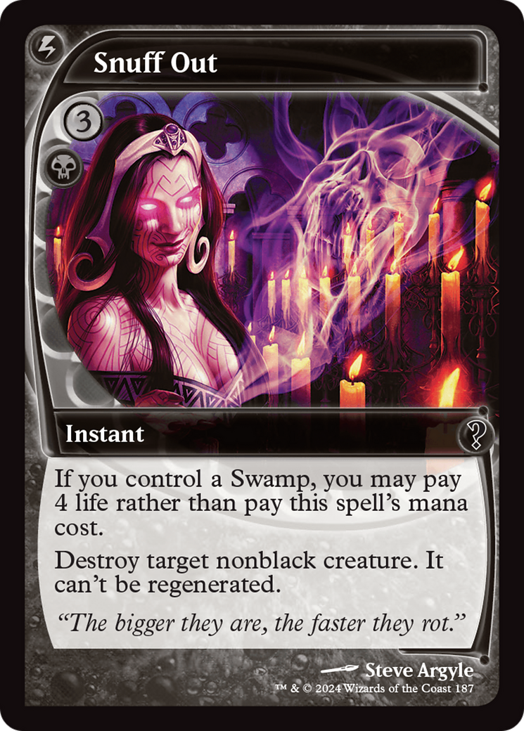 Snuff Out (Future Sight) [Mystery Booster 2] | The Time Vault CA