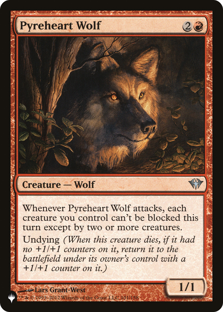 Pyreheart Wolf [The List] | The Time Vault CA