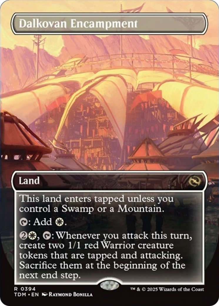 Dalkovan Encampment (Borderless) [Tarkir: Dragonstorm] | The Time Vault CA