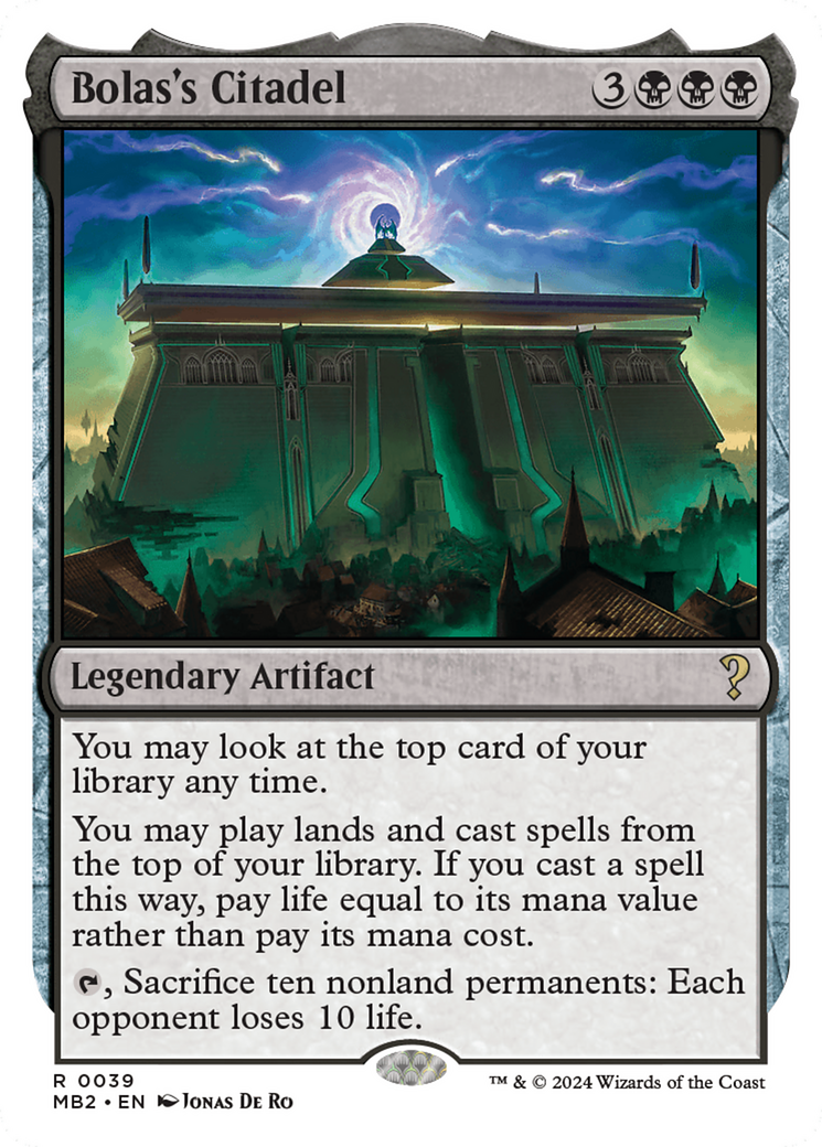 Bolas's Citadel (White Border) [Mystery Booster 2] | The Time Vault CA