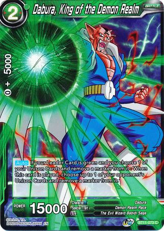 Dabura, King of the Demon Realm (BT11-073) [Vermilion Bloodline 2nd Edition] | The Time Vault CA