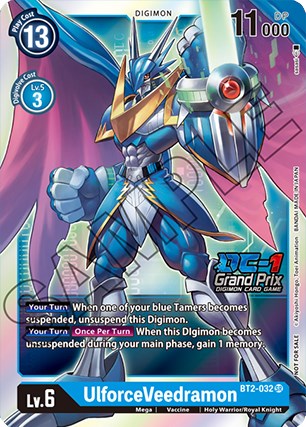 UlforceVeedramon [BT2-032] (DC-1 Grand Prix) [Release Special Booster Promos] | The Time Vault CA