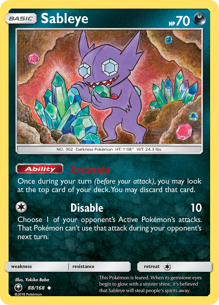 Sableye (88/168) [Sun & Moon: Celestial Storm] | The Time Vault CA