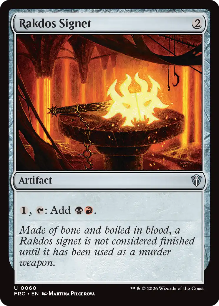 Rakdos Signet [Reality Fracture Commander] | The Time Vault CA