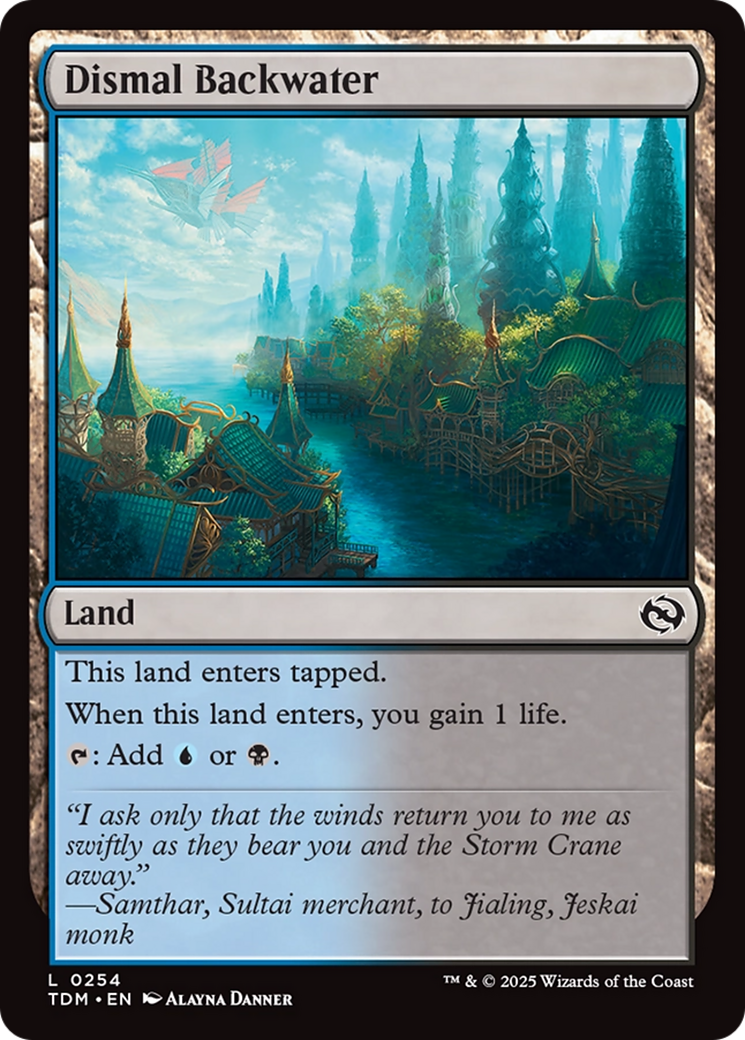 Dismal Backwater [Tarkir: Dragonstorm] | The Time Vault CA