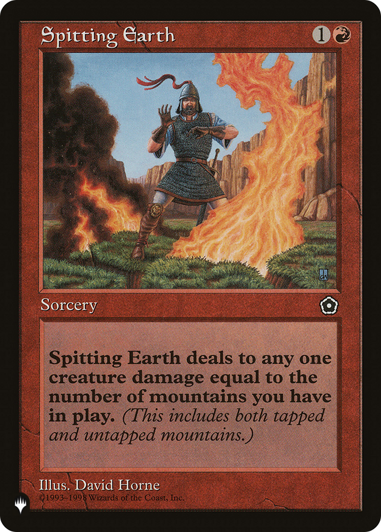 Spitting Earth [The List] | The Time Vault CA