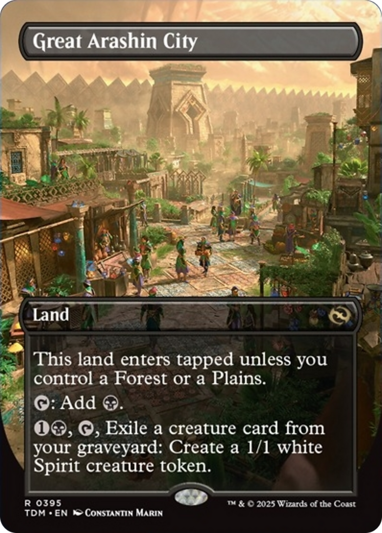 Great Arashin City (Borderless) [Tarkir: Dragonstorm] | The Time Vault CA
