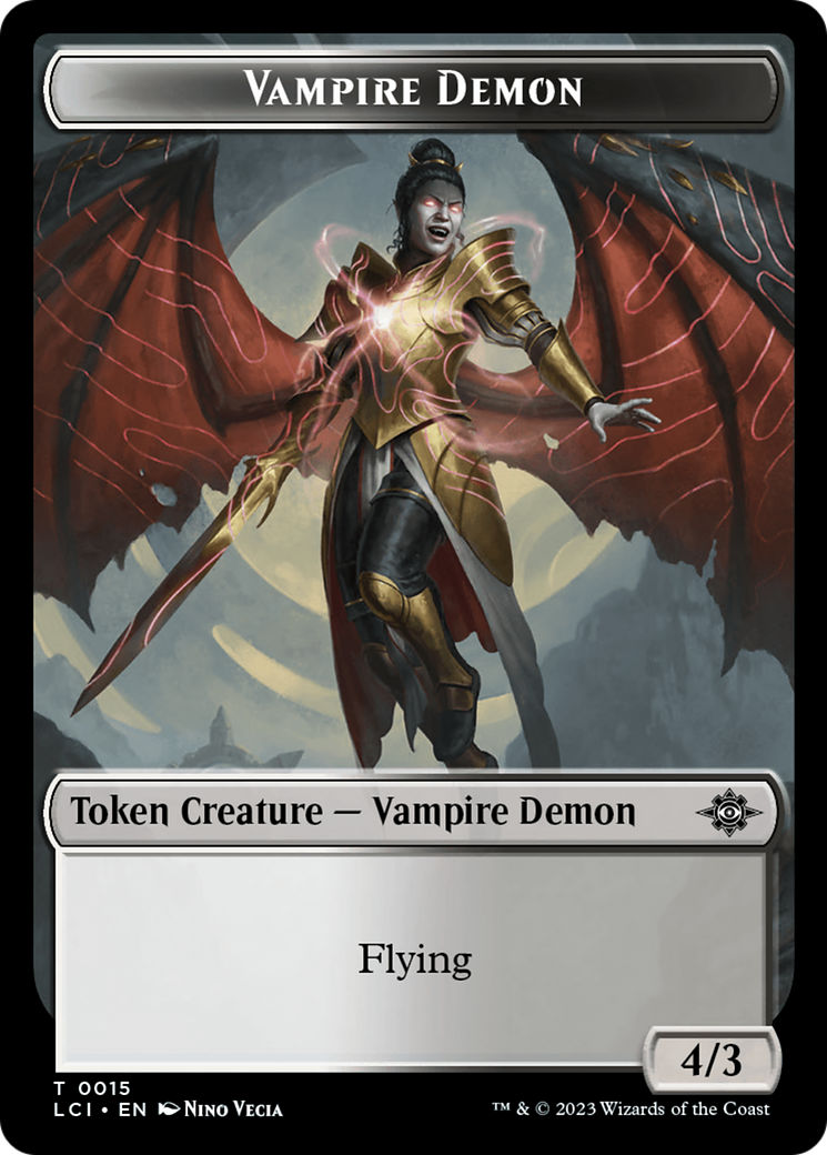 Vampire Demon Token [The Lost Caverns of Ixalan Tokens] | The Time Vault CA