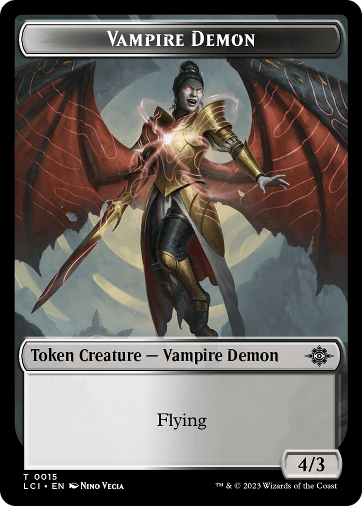 Map // Vampire Demon Double-Sided Token [The Lost Caverns of Ixalan Tokens] | The Time Vault CA