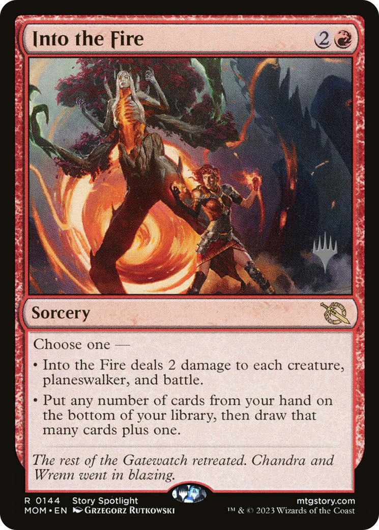 Into the Fire (Promo Pack) [March of the Machine Promos] | The Time Vault CA