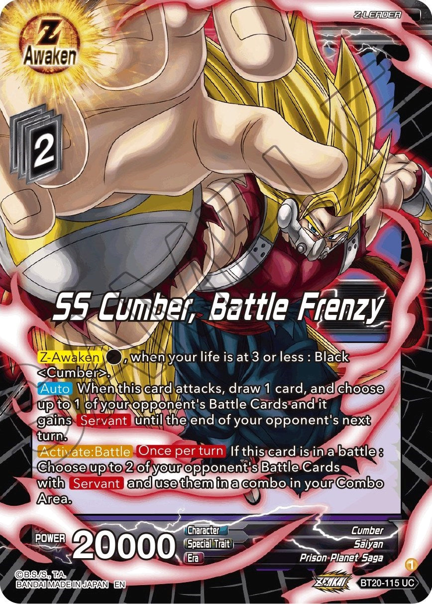 SS Cumber, Battle Frenzy (BT20-115) [Power Absorbed] | The Time Vault CA