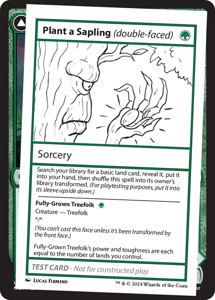 Plant a Sapling (double-faced) [Mystery Booster 2 Playtest Cards] | The Time Vault CA