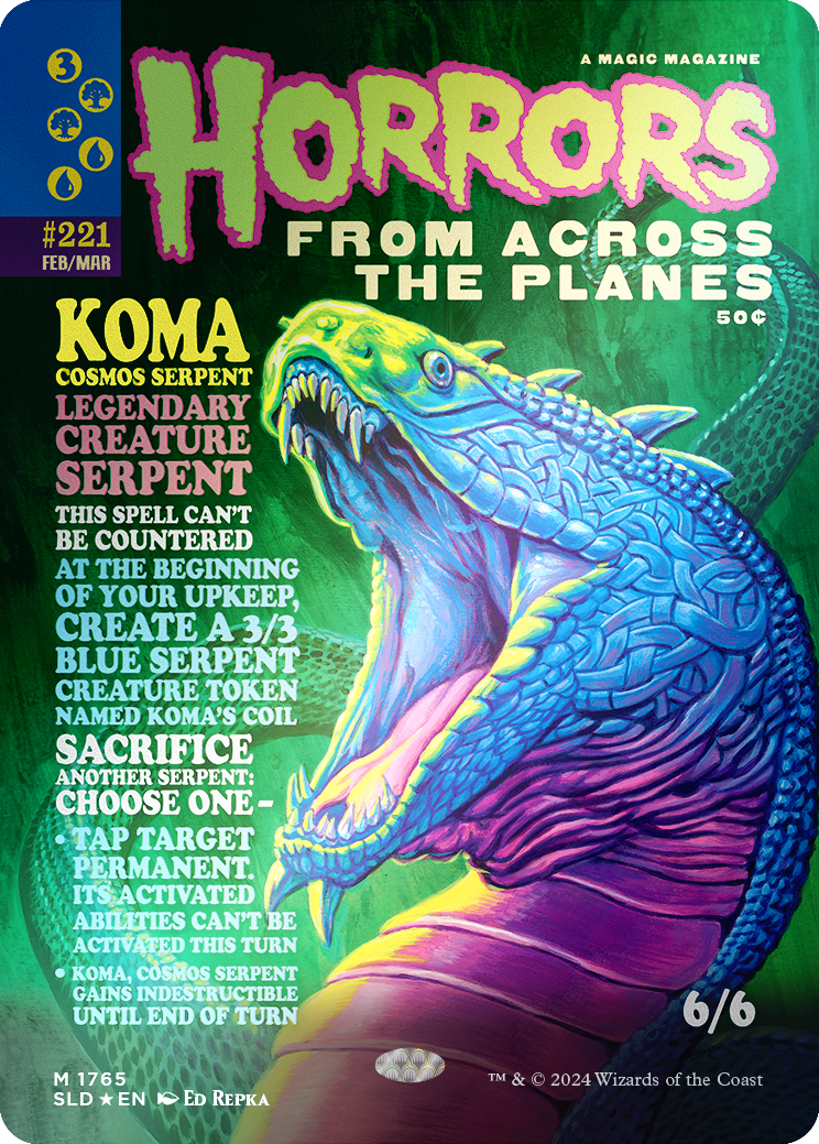 Koma, Cosmos Serpent (Rainbow Foil) [Secret Lair Drop Series] | The Time Vault CA