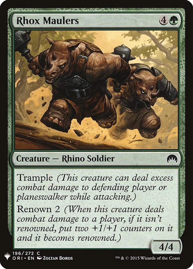 Rhox Maulers [Mystery Booster] | The Time Vault CA