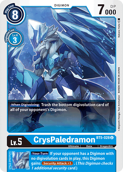 CrysPaledramon [BT5-028] [Battle of Omni] | The Time Vault CA