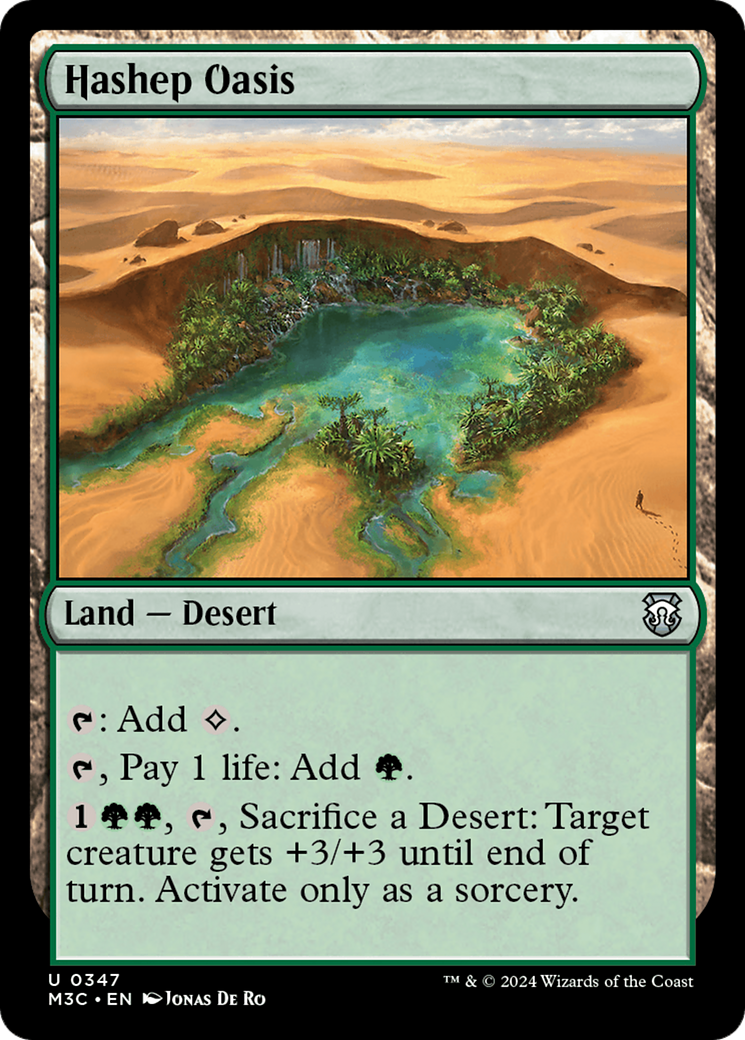 Hashep Oasis (Ripple Foil) [Modern Horizons 3 Commander] | The Time Vault CA