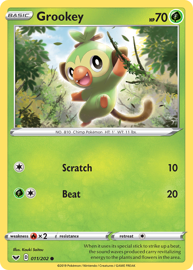 Grookey (011/202) [Sword & Shield: Base Set] | The Time Vault CA