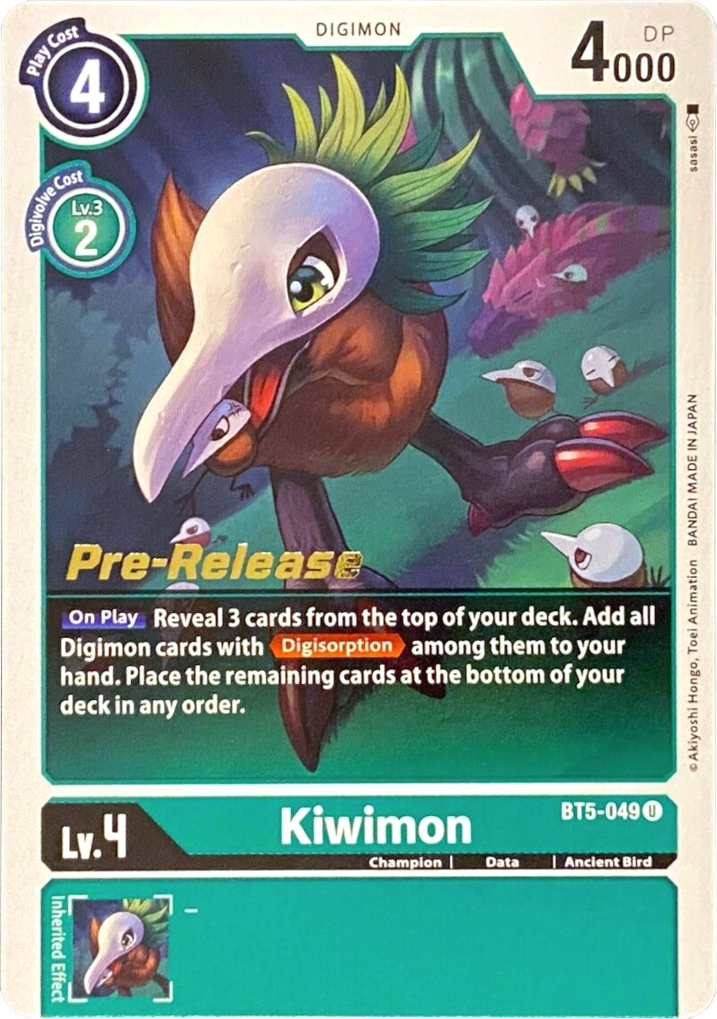 Kiwimon [BT5-049] [Battle of Omni Pre-Release Promos] | The Time Vault CA